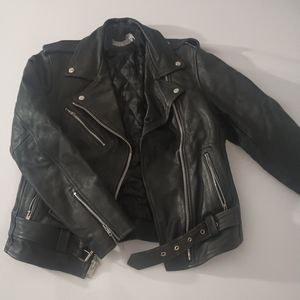 Black leather perfecto